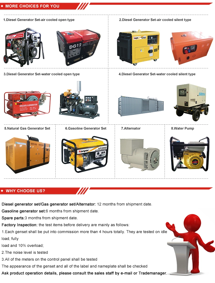 Water Cooled 160kw/200kVA Diesel Generator Soundproof Ce Approved with Good Price