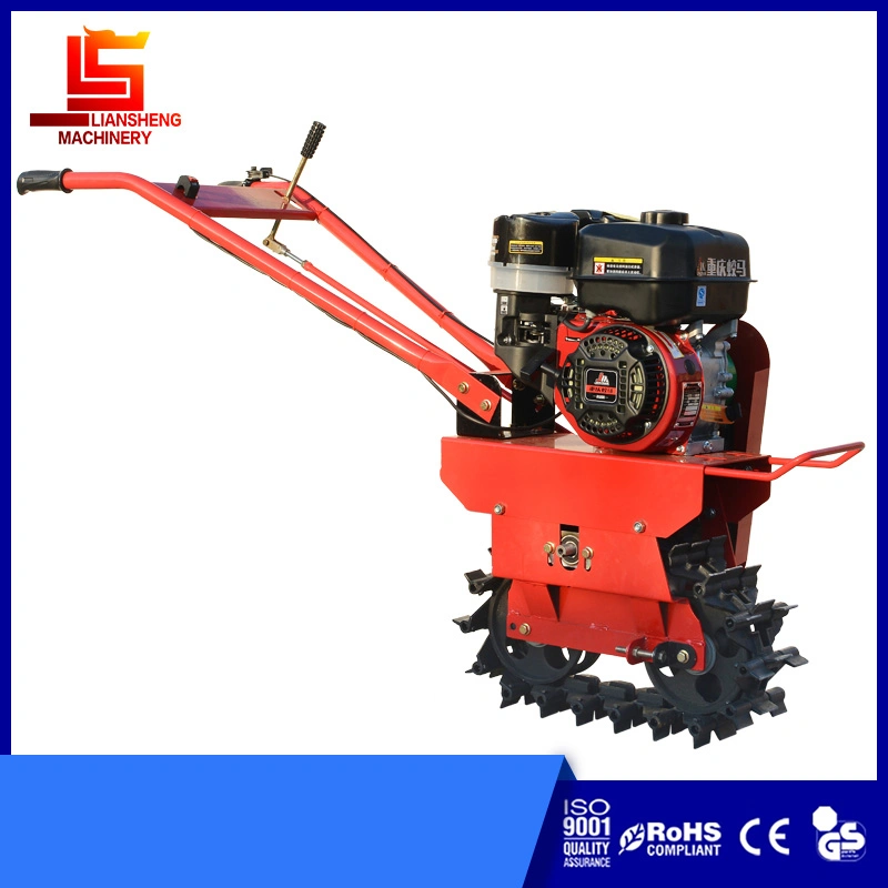 Small Gasoline /Diesel Power Tillage Machine Chain Track Mini Rotary Tiller Small Garden Tool Cultivator