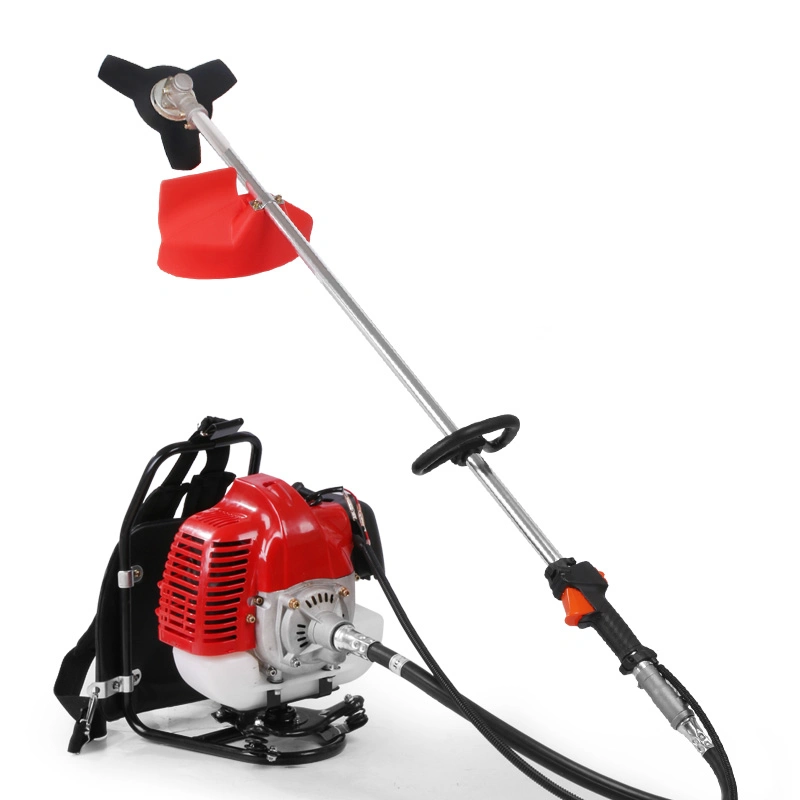 New High Quality Petrol Backpack Brush Cutter Grass Cutter with 52cc Petrol 2 Stroke Engine Multi Brush Trimmer Strimmer