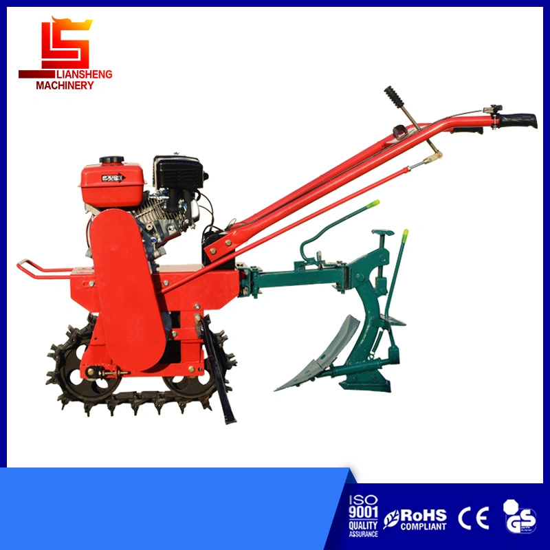 Small Gasoline /Diesel Power Tillage Machine Chain Track Mini Rotary Tiller Small Garden Tool Cultivator