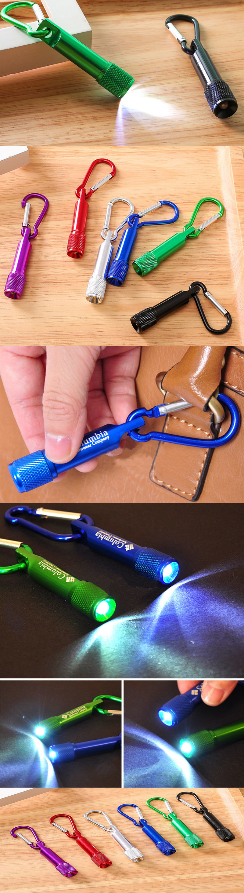 LED Mini Flashlight Camping Portable Keychain Torch