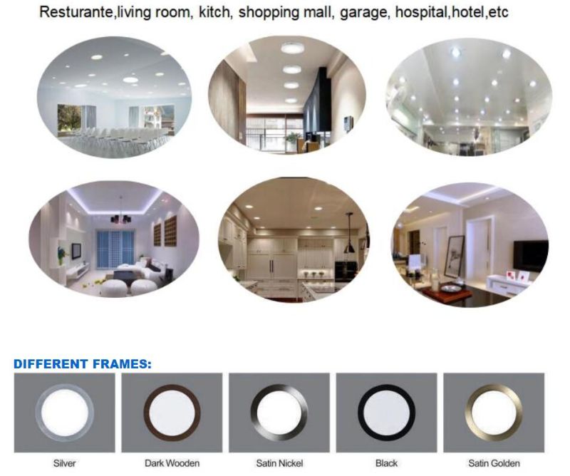 Hot Selling Frameless Panel Light 9W Super Bright Panel Light
