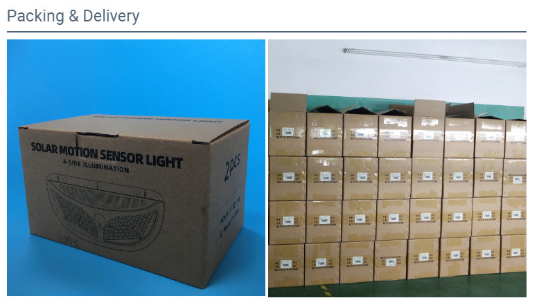 60LED Solar Motion Sensor Wall Light Garden Solar Yard Light