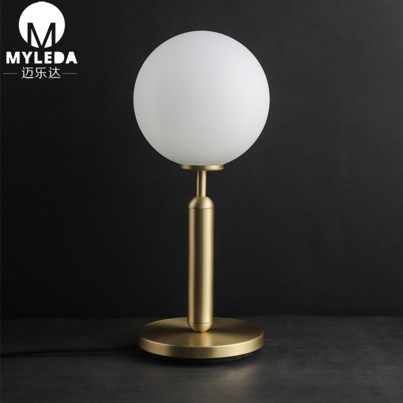 Modern Glass Ball LED Table Desk Light