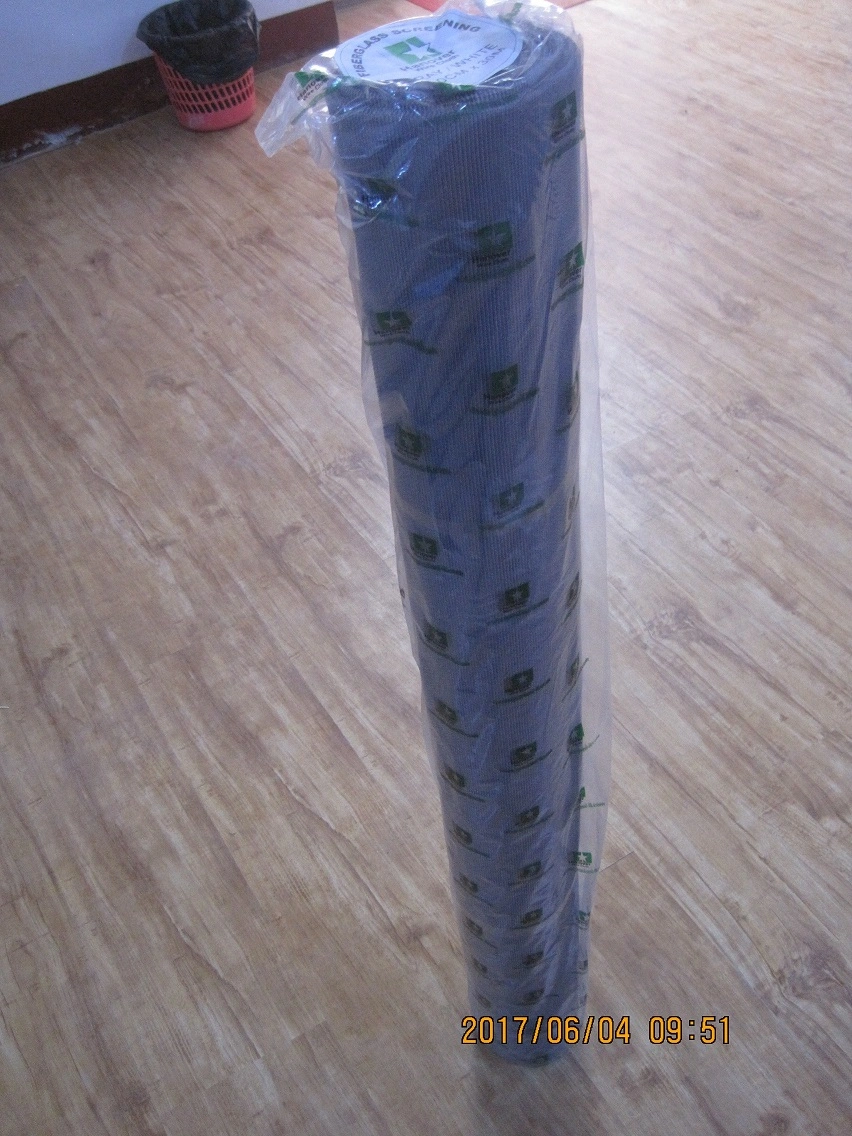 Grey Fiberglass Fly Screen Mesh, Fiberglass Mosquito Net, 18X16, 120G/M2,