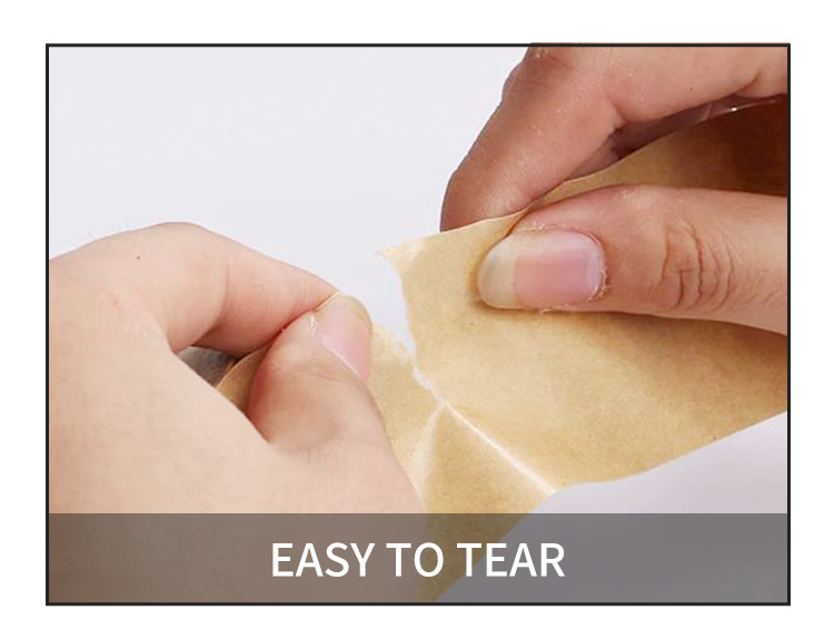 Without Noise Custom Waterproof Kraft Tape Custom Gummed Paper Tape Kraft Paper Roll