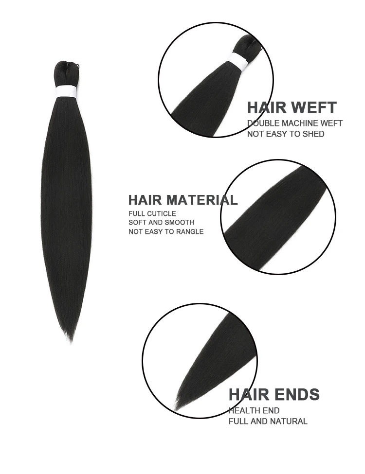 New Arrival Hot Water Prestretched Braiding Bair, Synthetic Yaki Braiding Hair, Braiding Hair Pre Stretch