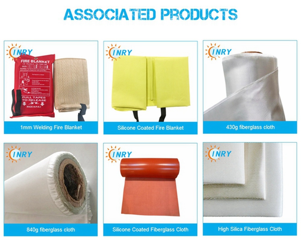 Fire Resistant Fiberglass Thermal Golden Welding Fire Blanket Heat Welding Blanket