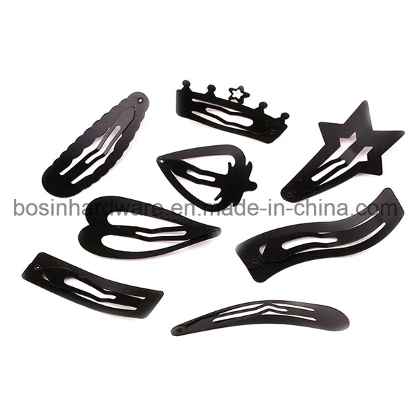 Red Metal Snap Hair Clip Without Hole