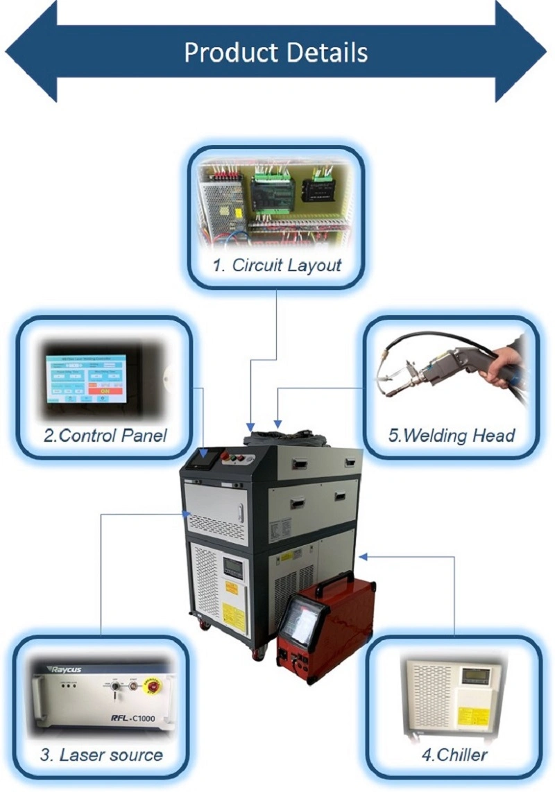 Metal Stainless Steel Sheet Metal Inner and Outer Corner Automatic Small 1000W Laser Welders