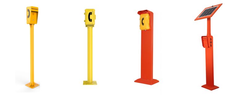Emergency Call Box Pillar Weatherproof Telephone Pillar Roadside Telephone Pillar