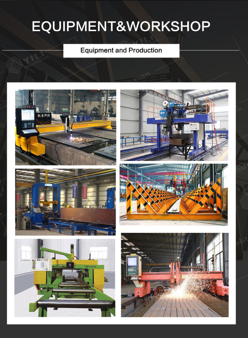 Standard Building Design Drawing Hot Rolled Steel Structure H Column & Beam