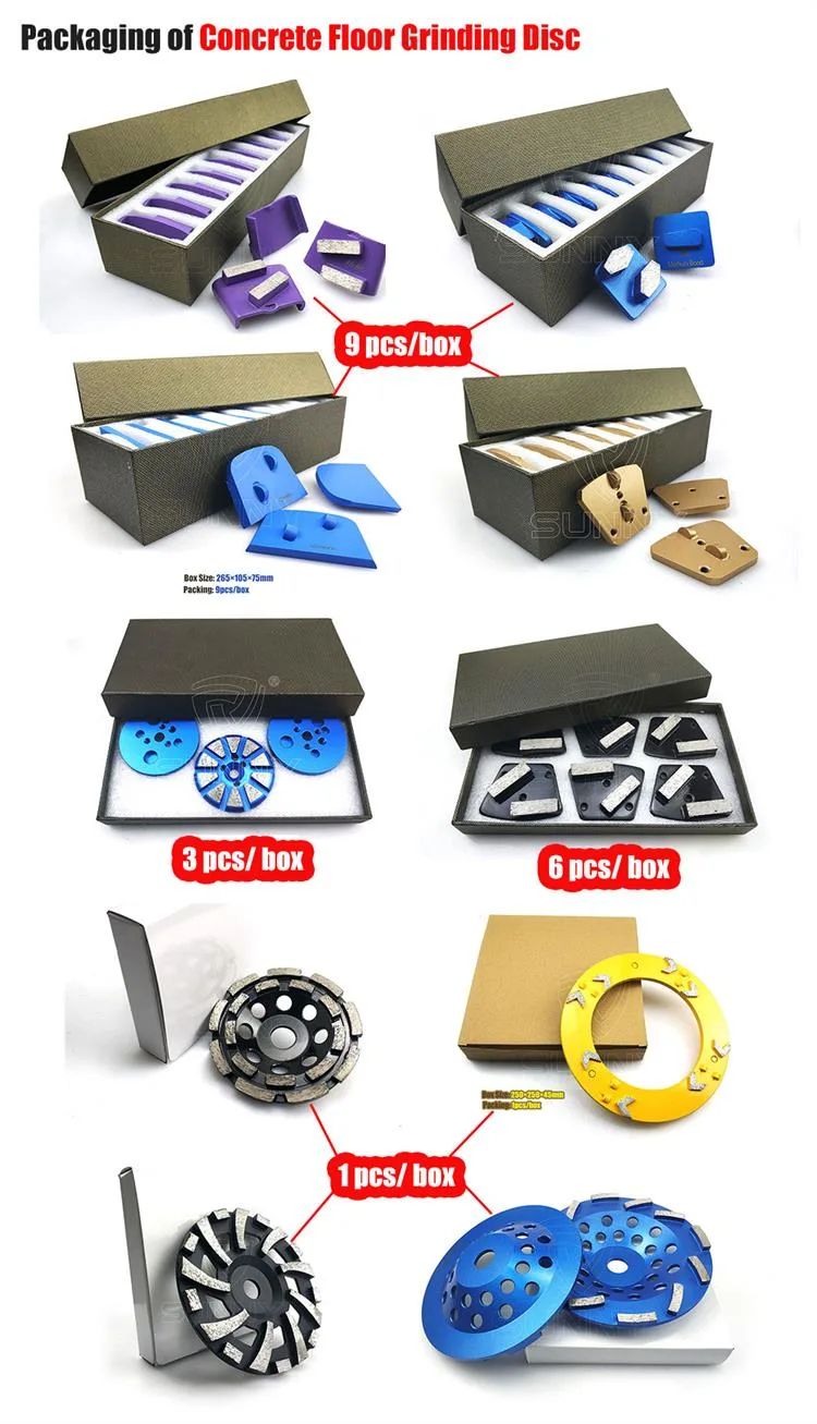 Zigzag Segment Diamond Floor Grinding Disc for Husqvarna Grinder