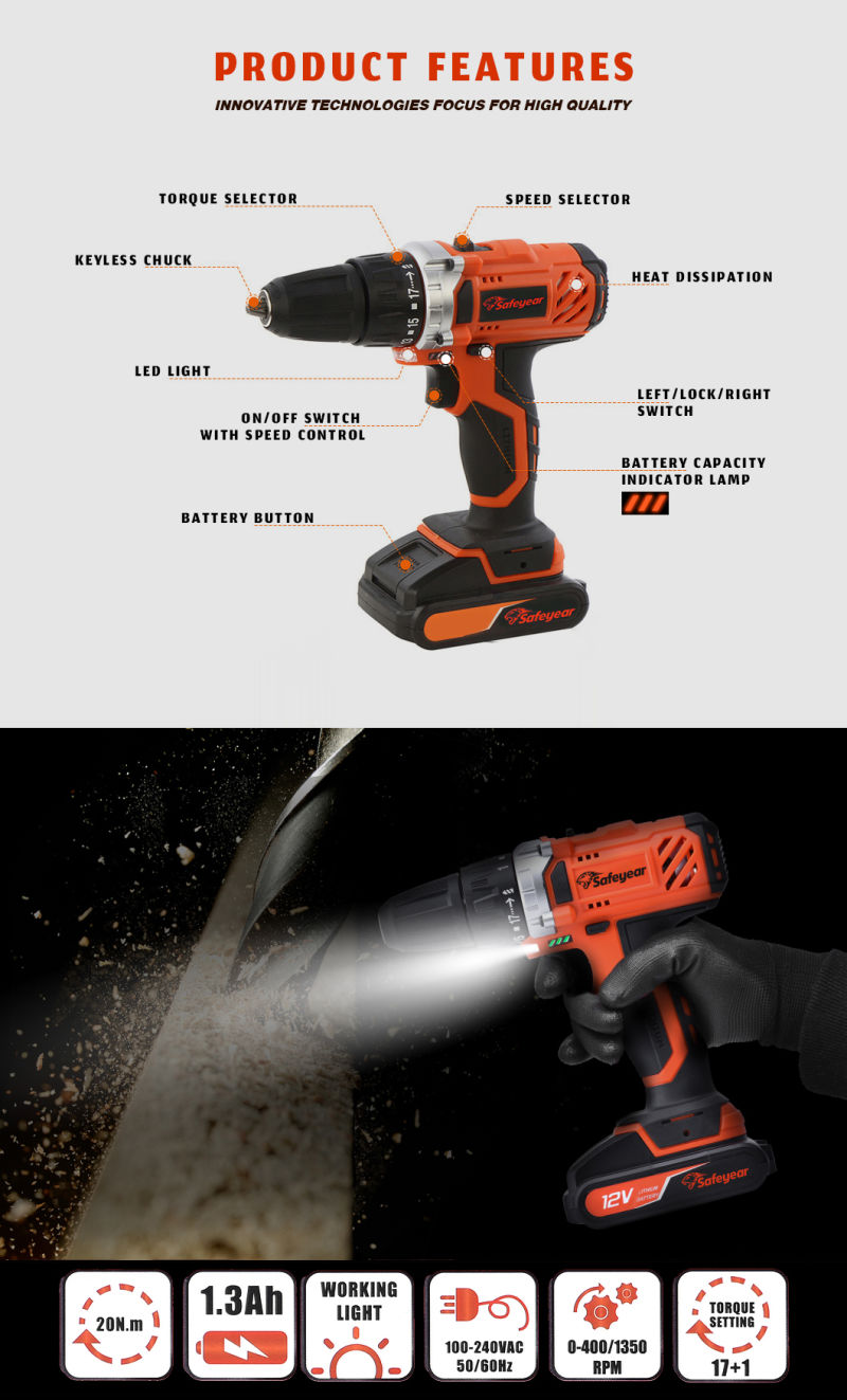 Hammer Core Drill Angle Grinder Cordless Electric Tool Power Tools