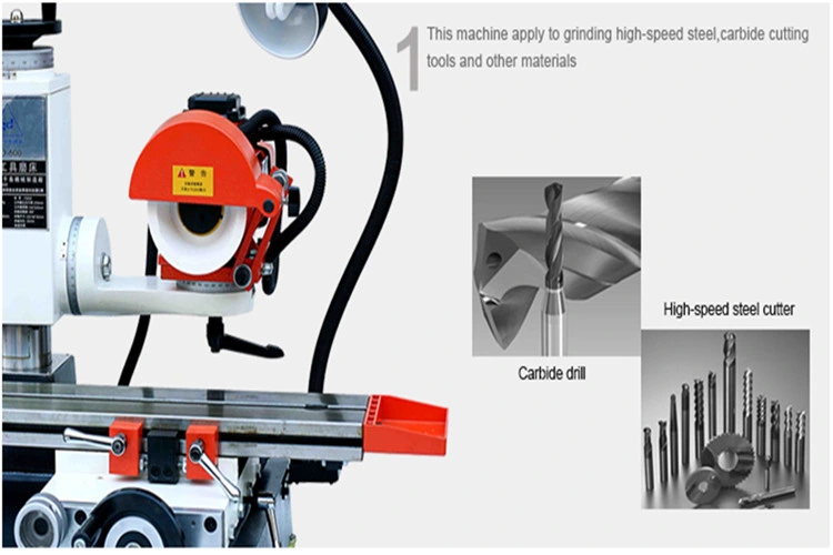 Plane Grinder Gd-600 Universal Small Tool Grinder with 50hc Milling Cutter