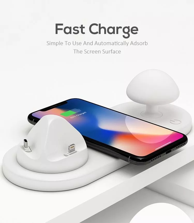 Factory 3 in 1 Night Light Wireless Charging Wireless Charger