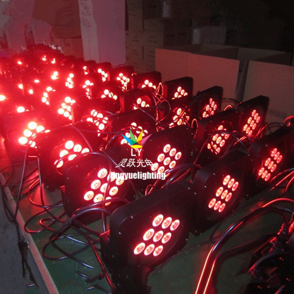 9X12W Battery Powered Wireless LED Flat PAR Light