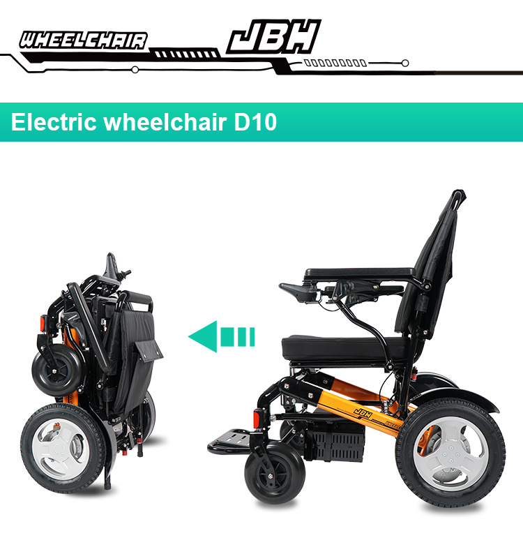 Easy Folding Electric Wheelchair Powered by Lithium Battery