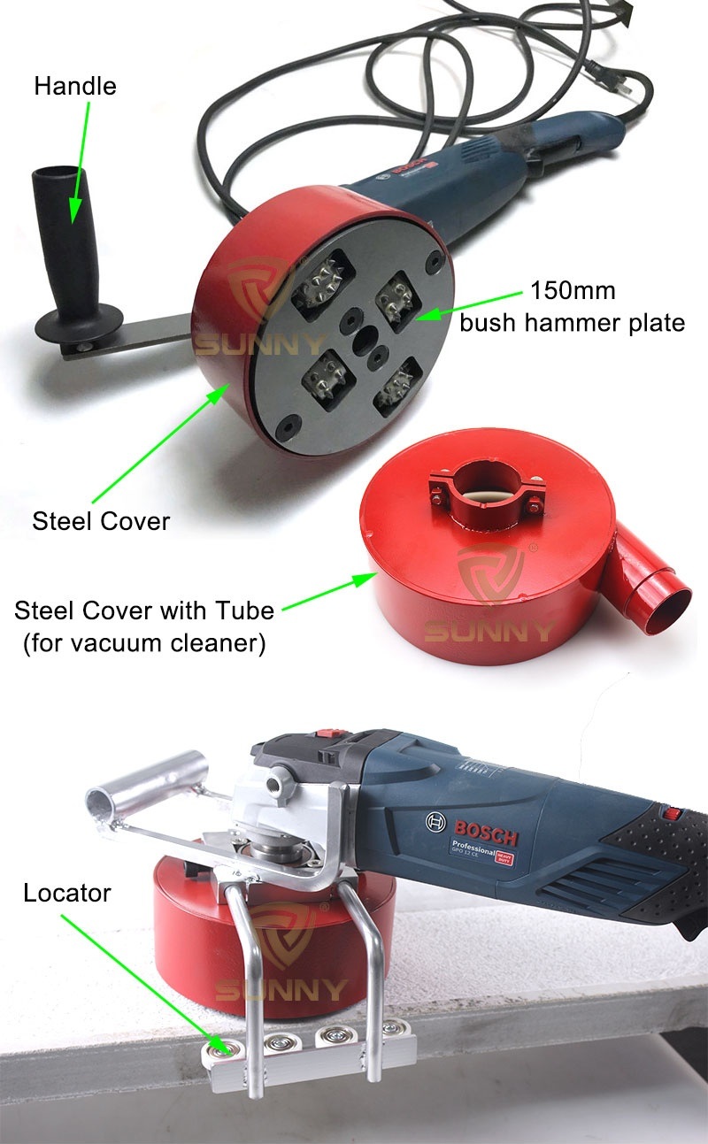 D150mm Diamond Bush Hammer Tool for Angle Grinder