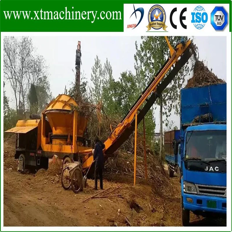 Rotary Cutting, Forestry Log, Wood Stump, Wood Root Chipper Grinder