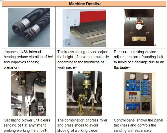 Woodworking Machinery Plywood Furniture Solid Wood Panel Calibrating Calibration Wide Belt Sanding Sander Machine