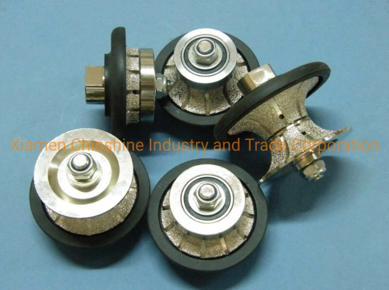 Vacuum Brazed Diamond Router Bit Profile Grinding Wheel for Angle Grinder on Granite Marble Stone