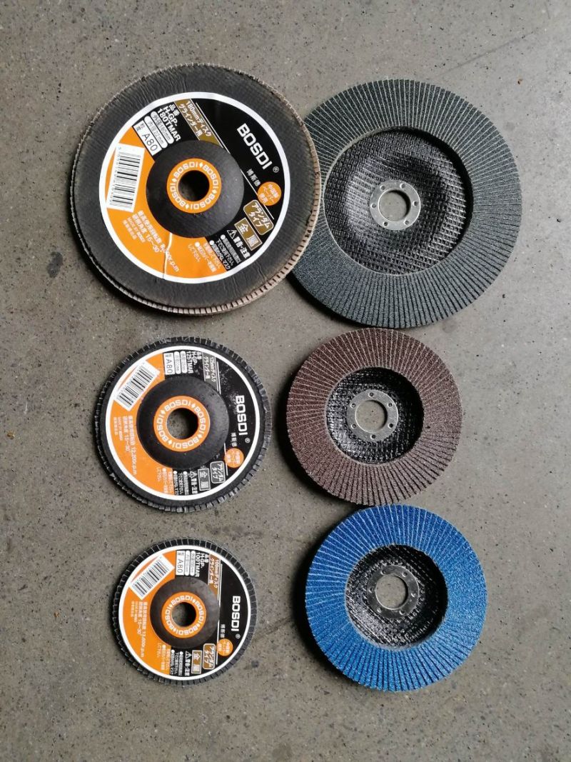 Flexible Flap Disc Angle Grinder Sanding Polishing Disc Wheel with Plastic Base Cup Abrasive Tools Flower-Shaped Flap Disc