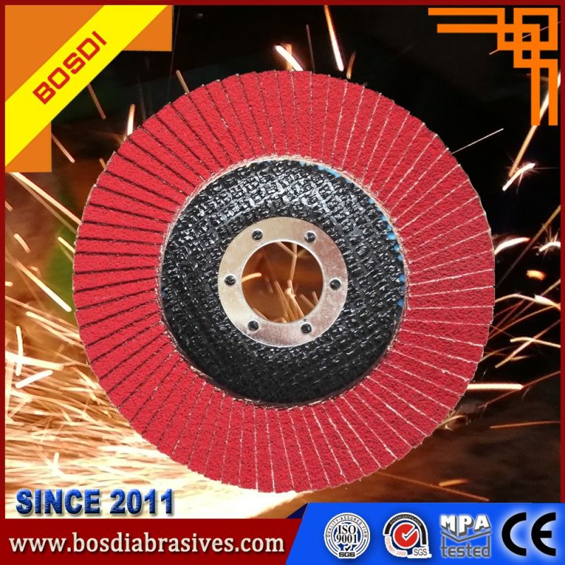 Flexible Flap Disc Angle Grinder Sanding Polishing Disc Wheel with Plastic Base Cup Abrasive Tools Flower-Shaped Flap Disc