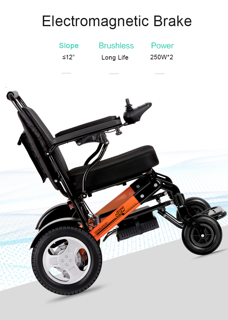 Easy Folding Electric Wheelchair Powered by Lithium Battery