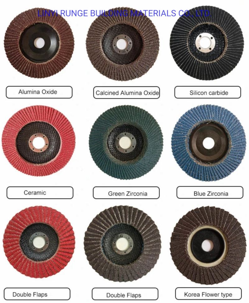 Power Tools 4 1/2 Inch Flap Disc Angle Grinder Sanding Disc 40 60 80 120 Grit Flap Sanding Disc