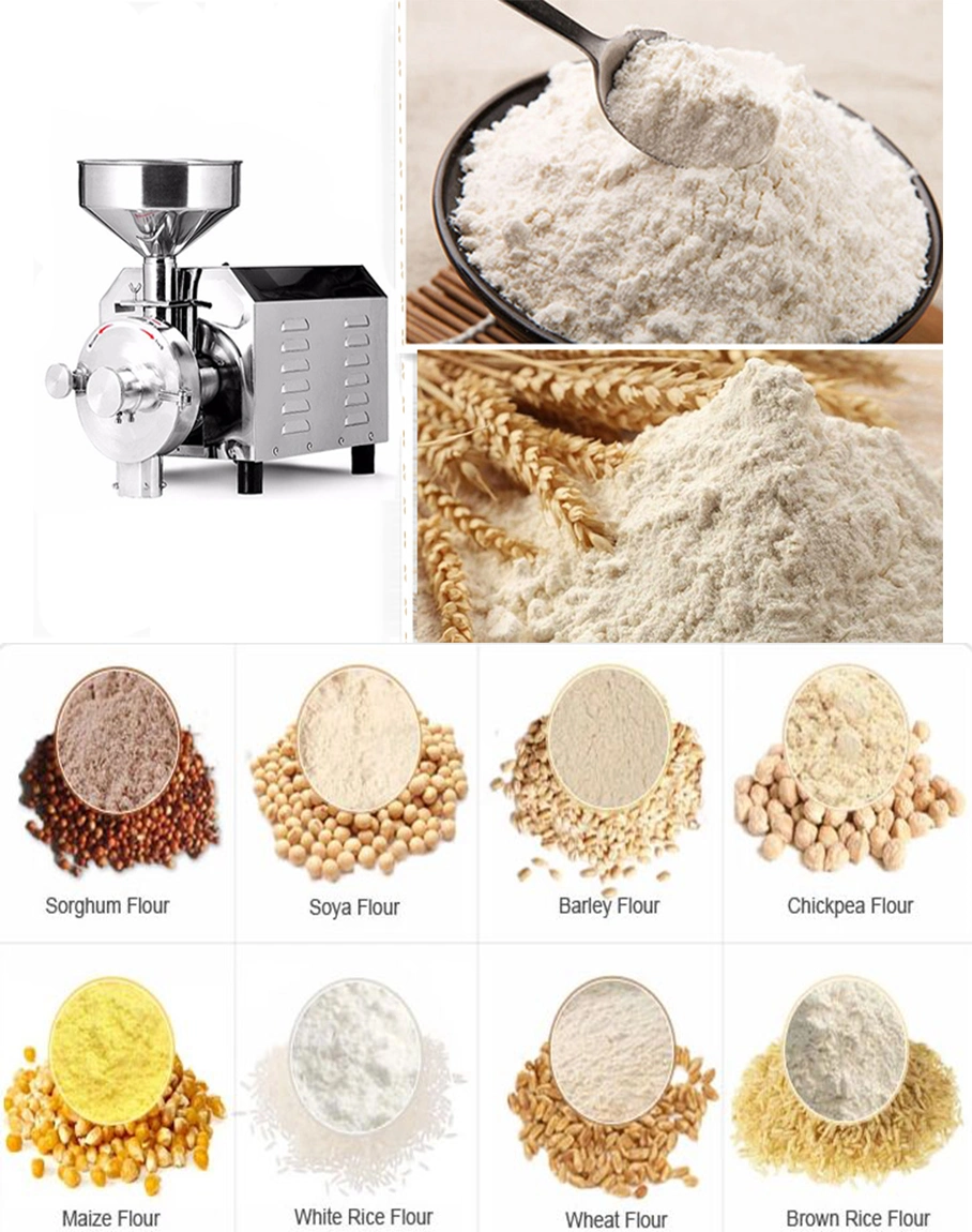 Homemade Commercial Grain Grinder Flour Electric Corn Mill Grinder for Sale