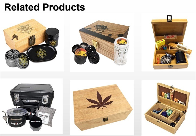 Herb Stash Box Set All in One 3PC Combo, Grinder, Glass Storage Jar- Galaxy