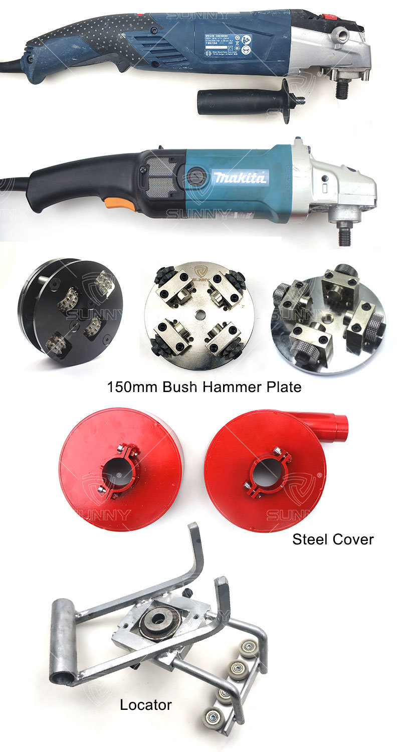 D150mm Diamond Bush Hammer Tool for Angle Grinder