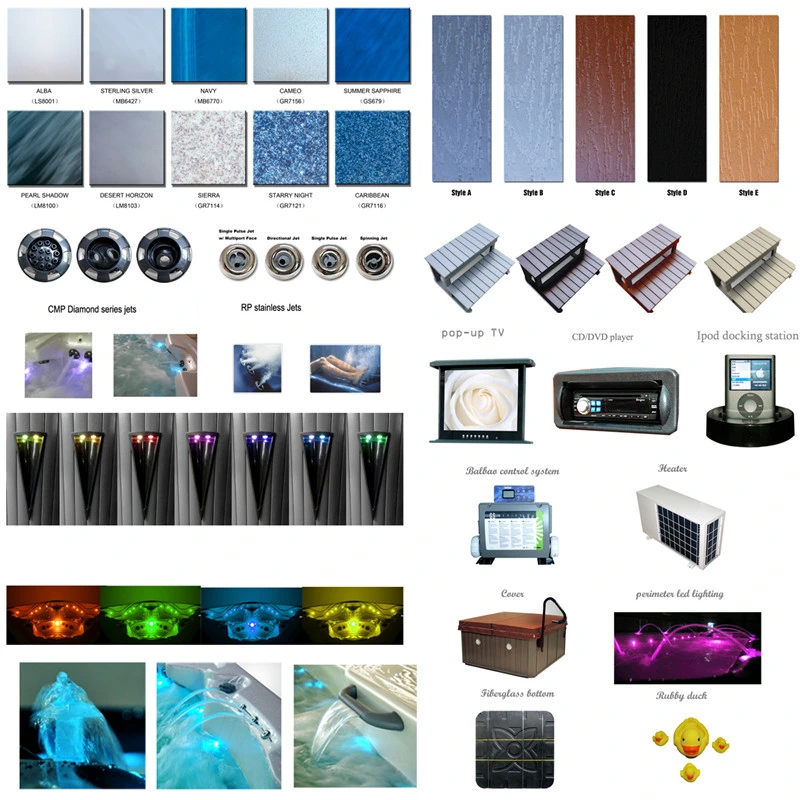 2020 Factory Price Indoor Outdoor Balboa Acrylic Swim SPA Swimming Pool Bathtub SPA Hot Tub 5D70