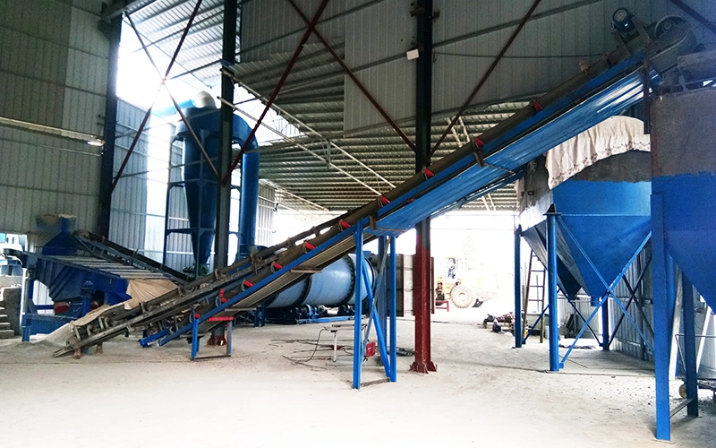 Triple Pass Three Drum Cylinder Rotary Drum Drying Machine for Slag Sand Clay Limestone