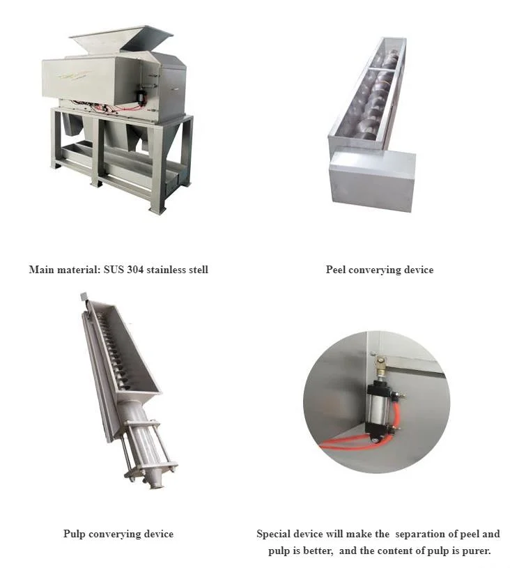 Industrial Citrus Lemon Peeling Machine and Juicer Extractor Machine Widely Used for Tropical Fruit Orange Pulp Making Machine