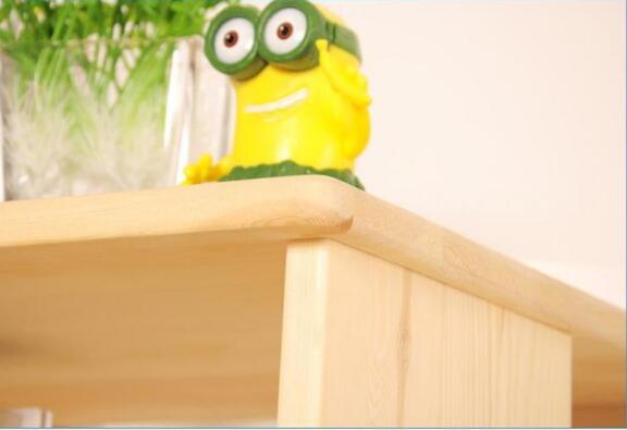 360 Degree Rotating Bookshelf Solid Wood Floor Creative Student Bookshelf
