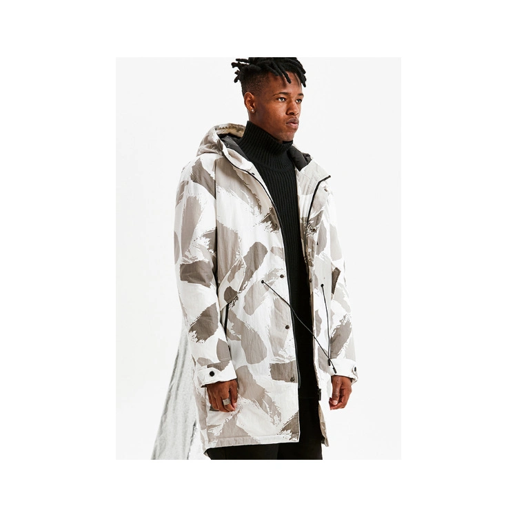 New Developed Men's High Quality Military Trench Coat Down Padded Winter Bomber Jacket