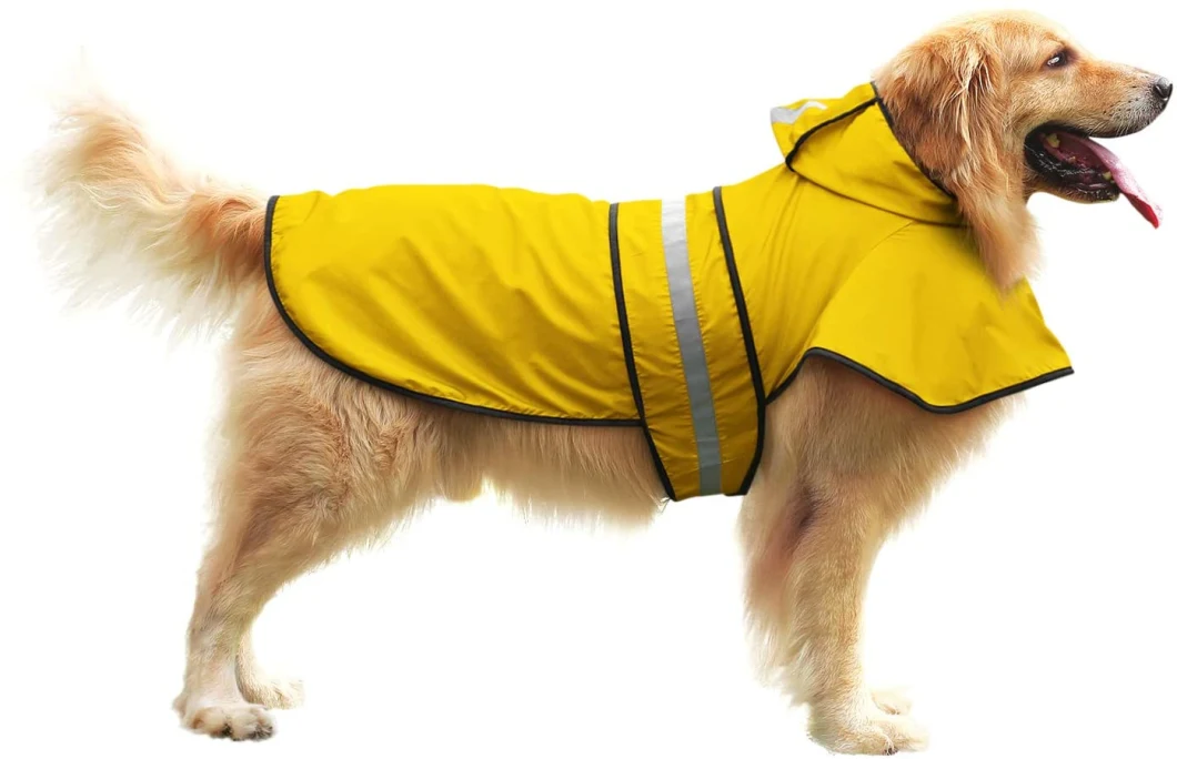 Dog Raincoat Hooded Slicker Poncho for Small to XL Dogs and Puppies