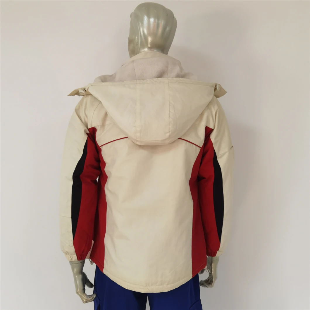 Functional Nylon Rain Jacket with PVC Coating Padding Winter Jacket