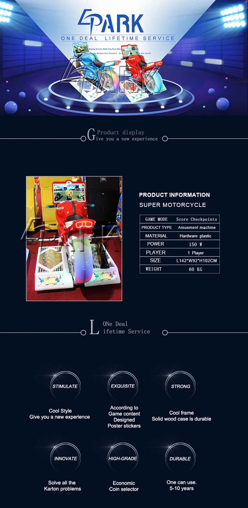 Motorcycle Racing Game WiFi Online Shopping Mall Coin Operated Machine