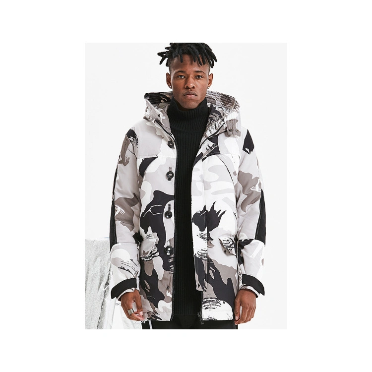 New Developed Men's High Quality Military Trench Coat Down Padded Winter Bomber Jacket