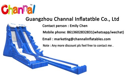 Grey Inflatable Slide Commercial Inflatable Water Slide for Sale