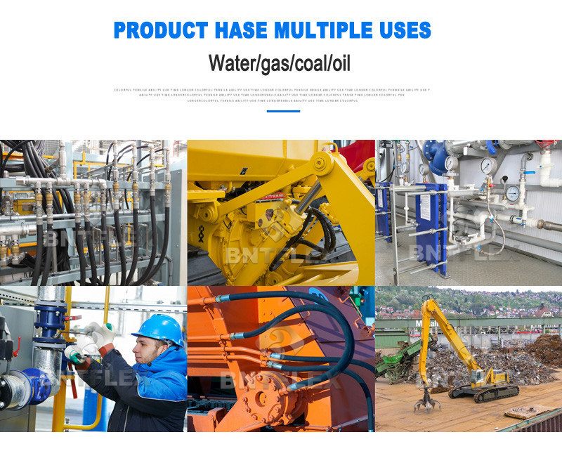 China High Pressure Steel Wire Braided Hydraulic Rubber Hose Best Price/High Pressure Wire Spiral Rubber Hydraulic Hose 4sp 4sh