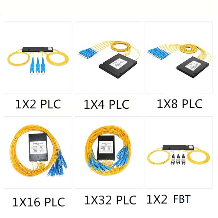 1X64 PLC Optical Splitter Sc Upc Optic Fiber Splitter ABS Box Type PLC Splitter