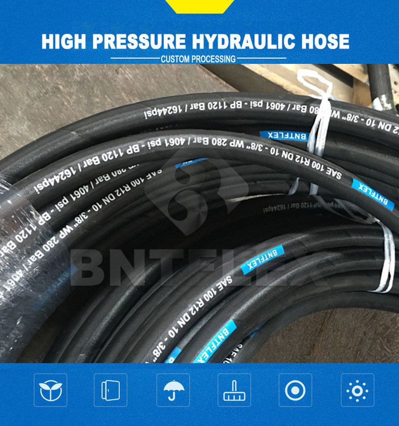 China High Pressure Steel Wire Braided Hydraulic Rubber Hose Best Price/High Pressure Wire Spiral Rubber Hydraulic Hose 4sp 4sh