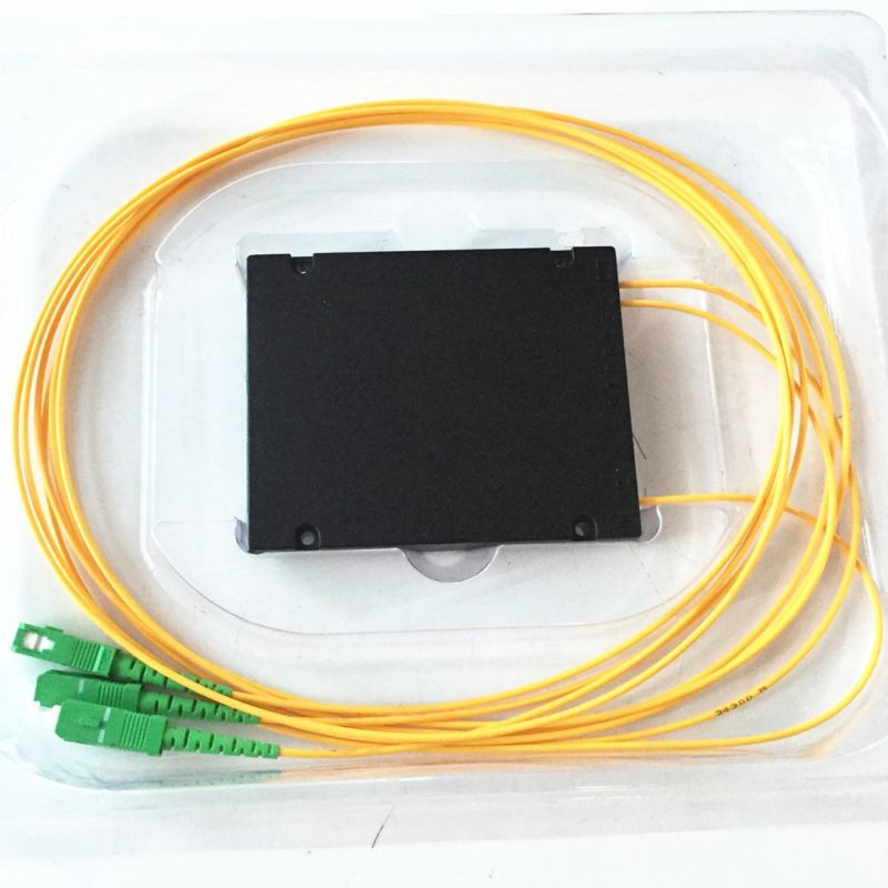 1X8 PLC Splitter Singlemode PLC Splitter 1X8 Sc/APC ABS Box Fiber Optical Splitter