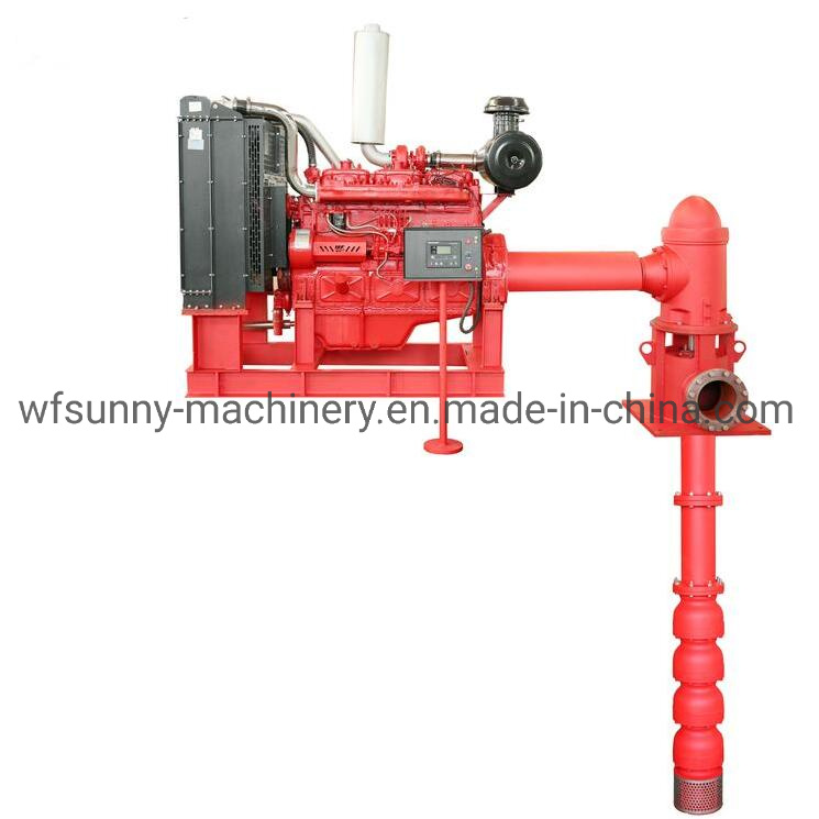 6 Inch Diesel Engine Driving Fire Fighting Pump Outflow 155m3/H