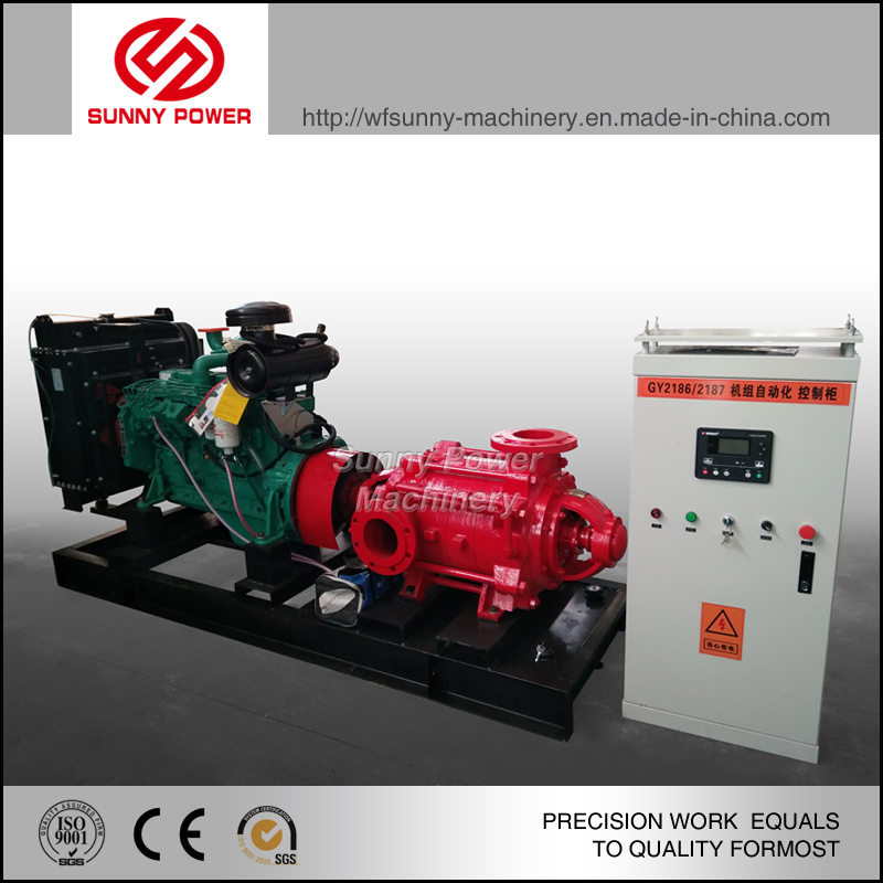 4 Inch Diesel Engine Driving Fire Fighting Pump Outflow 100m3/H