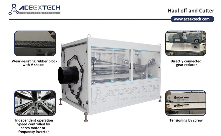Single Screw Extruder Plastic HDPE/LDPE/PE Gas Pipe Extruder Production Line